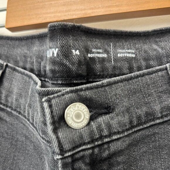 Old Navy Women Gray Distressed Ankle Cropped Jeans with Stretch Plus Size 14 - Picture 6 of 11